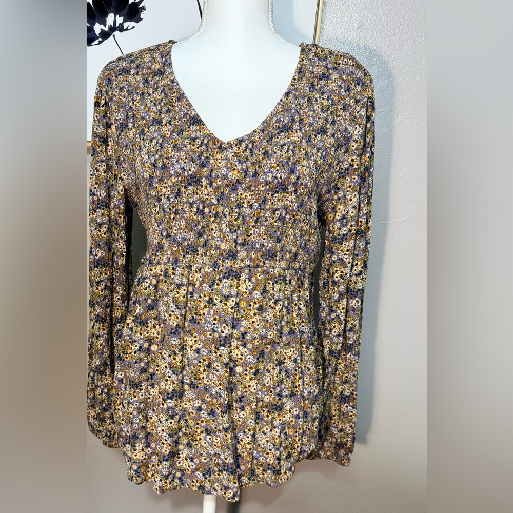 Sonoma Purple and Yellow Textured Top